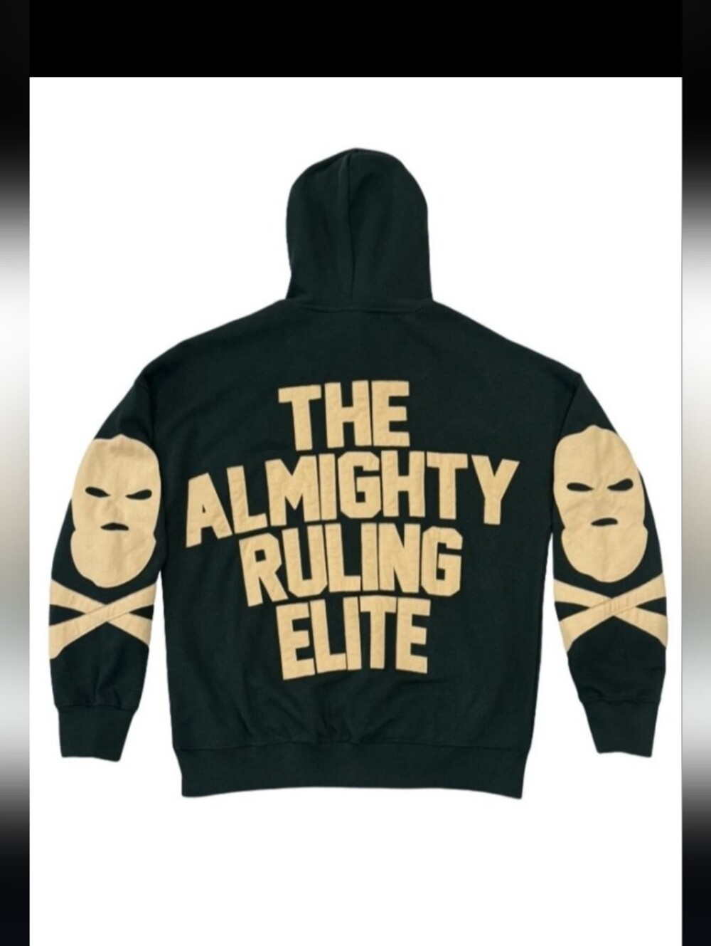 Men's Size Small,NWT, Crooks & Castles Green Hoodie with Cream Graphics